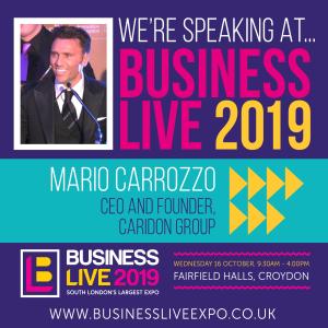 Caridon Group CEO invited to speak at Business Live 2019